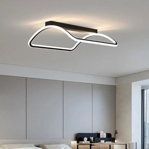lustre moderne à leds pour décoration intérieure maison