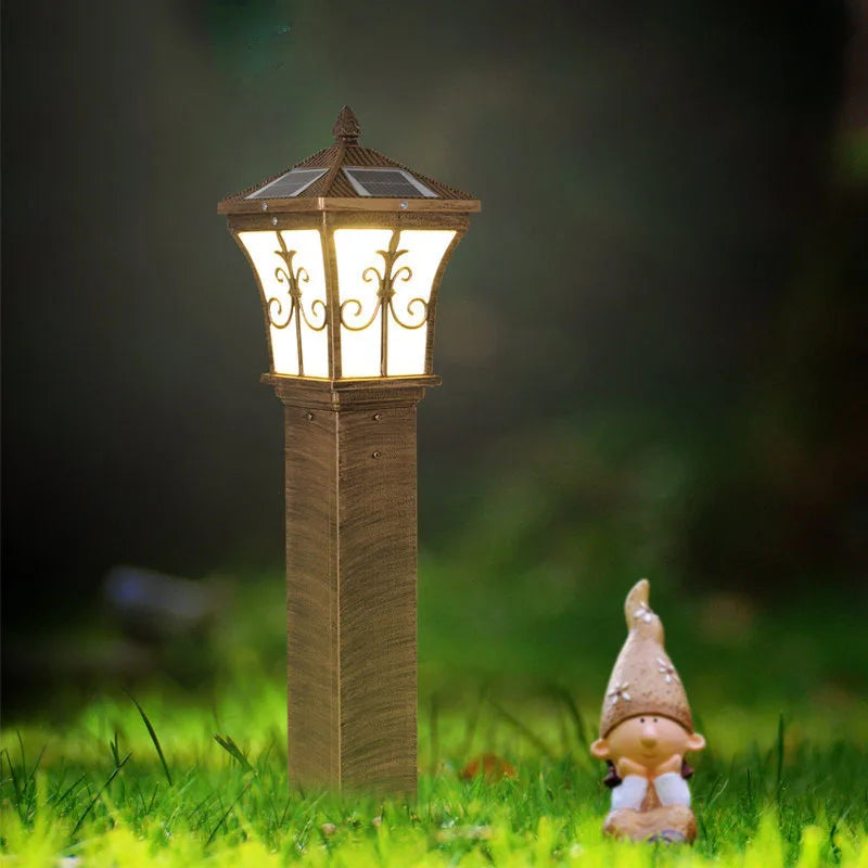 lampe solaire led décorative pour jardin et chemin
