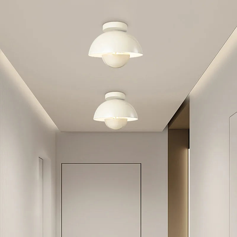 plafonnier LED moderne pot rond coloré