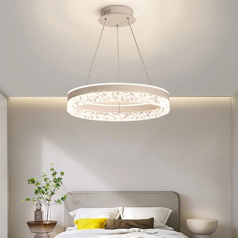 Lustre rond LED circulaire simple avec télécommande décorative
