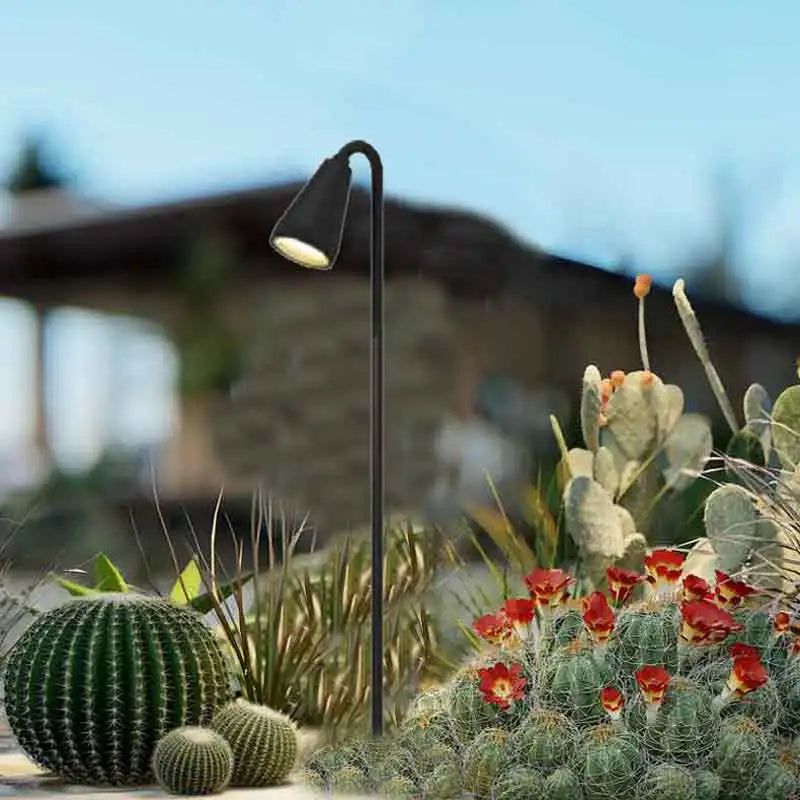 lampe d extérieur imperméable pour jardin et paysage fleuri