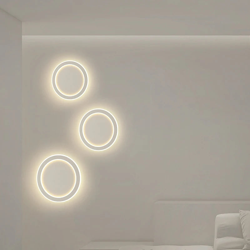 LED applique murale de chevet d'intérieur créatif nordique chambre lampe fond applique Simple moderne salle d'étude escalier allée lumière