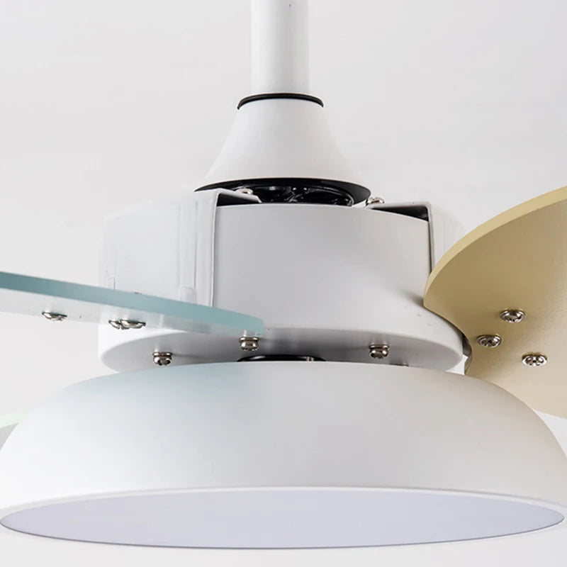 suspension ventilateur led moderne avec télécommande