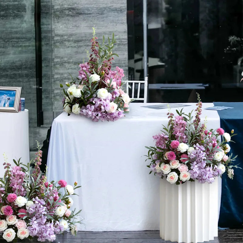 boules de fleurs artificielles en soie pour décoration de mariage et photo