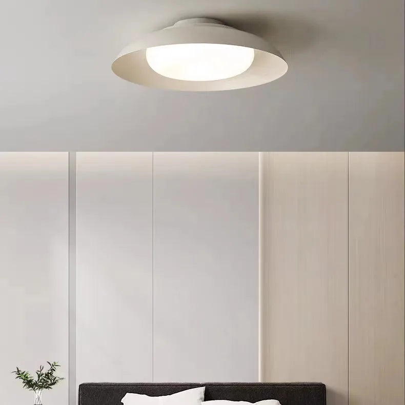 plafonnier industriel créatif en métal avec éclairage led