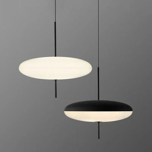 Suspension soucoupe volante modernes noires/blanches