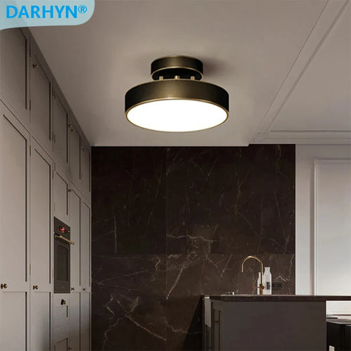 plafonnier nordique simple rond led éclairage lustre
