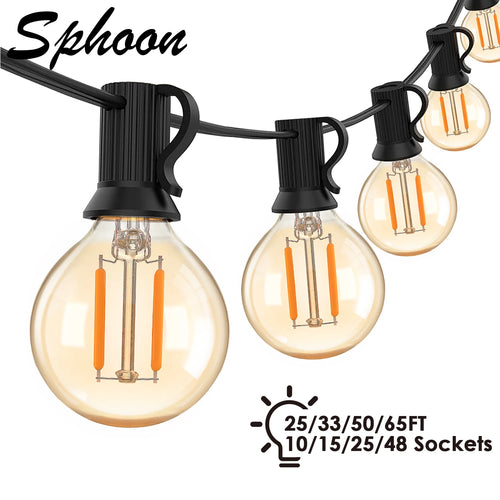 guirlande lumineuse led vintage pour décoration extérieure et mariage