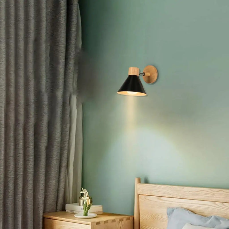 applique murale led nordique bois moderne décor maison