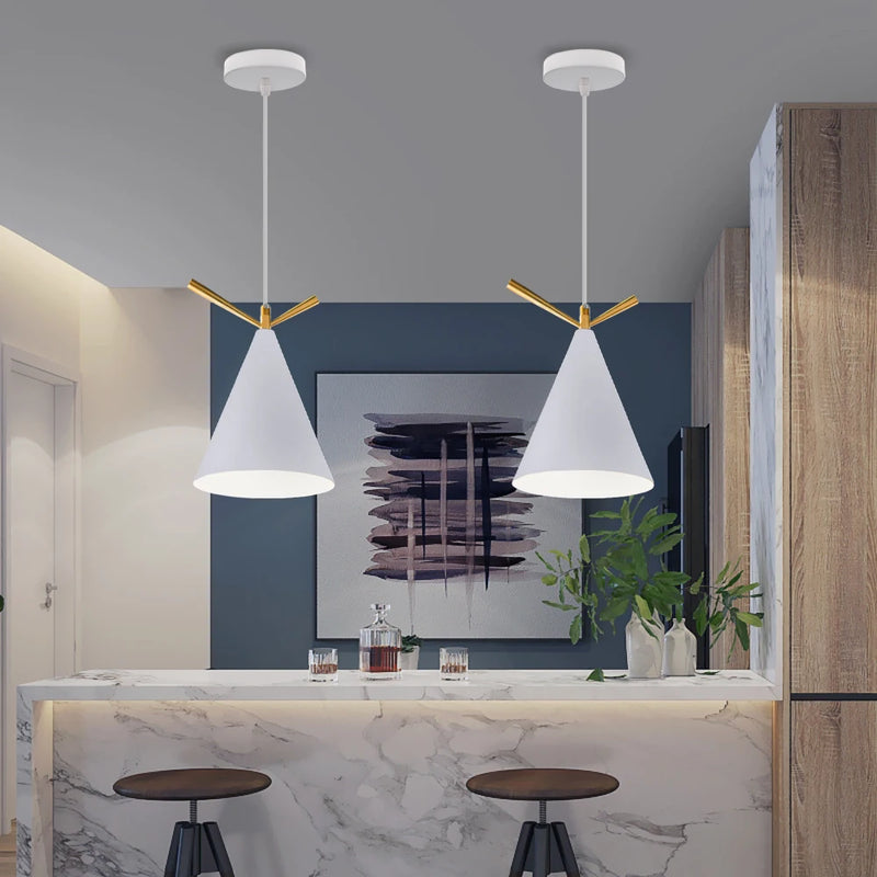 lustre nordique led suspendu pour décoration intérieur