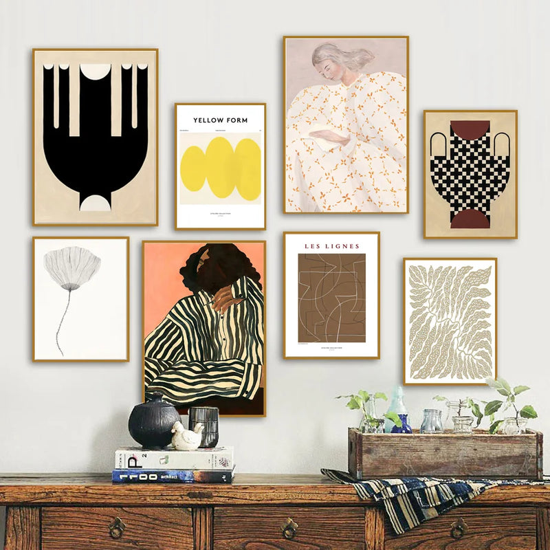 jupe fille ginkgo biloba décorations murales art nordique