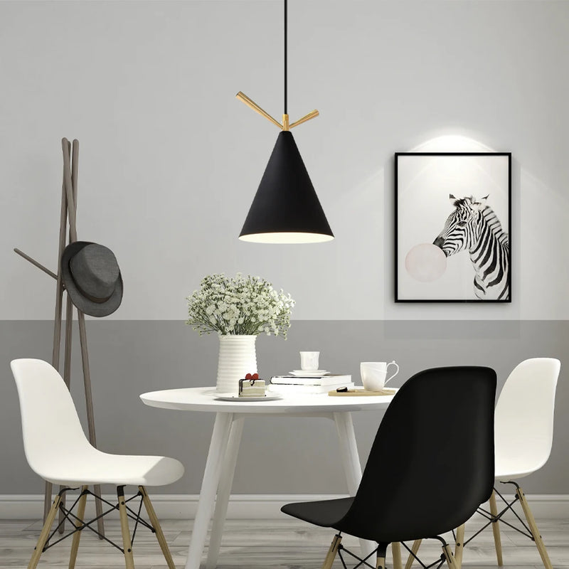 lustre nordique led suspendu pour décoration intérieur