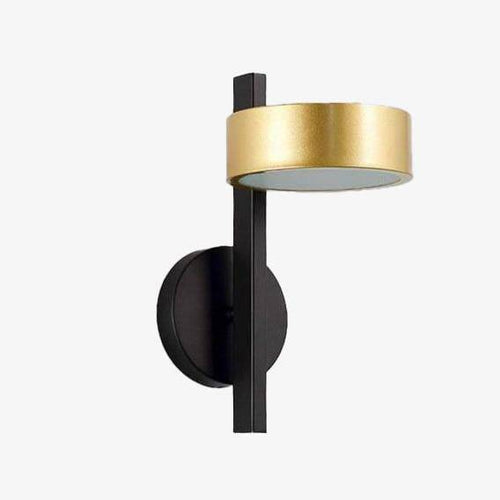 Applique murale design LED avec cylindre doré Wall