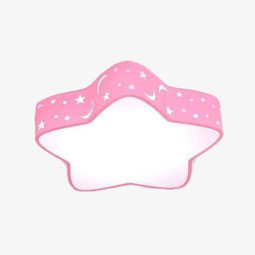 Plafonnier enfant LED étoile perforée (plusieurs couleurs)