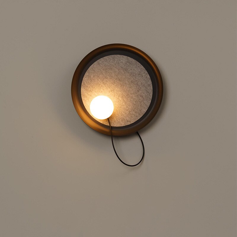 Applique murale moderne LED ronde en métal Barp