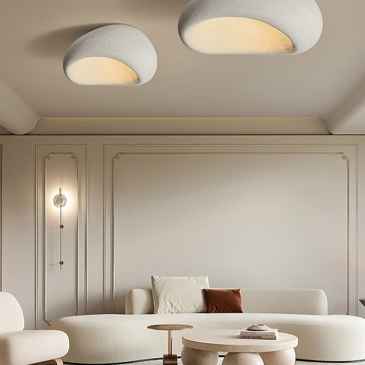 Plafonnier design incurvé style japonais Akane