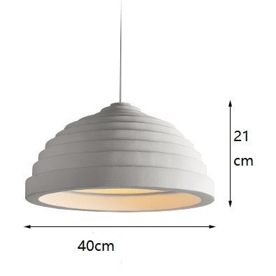 Suspension moderne avec abat-jour au design arrondie Jorja