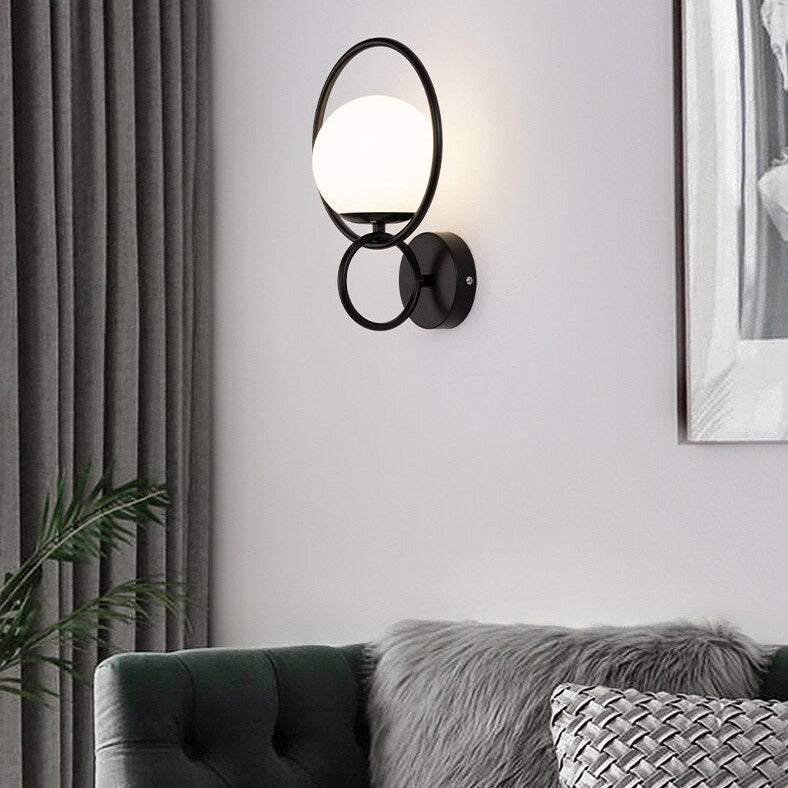 Applique murale moderne à double anneaux Miros