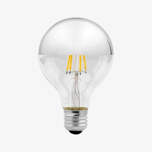 Ampoule E27 à LED G80 4W retro argenté