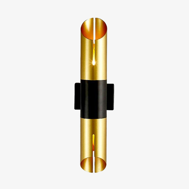 Applique murale à LED cylindrique doré Vera