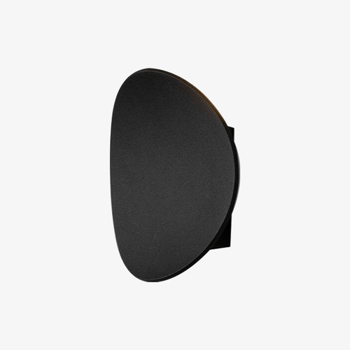 Applique murale design LED avec tuile arrondie en métal