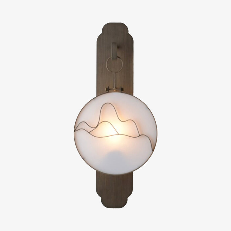 Applique murale moderne LED métallique et style asiatique Aiko