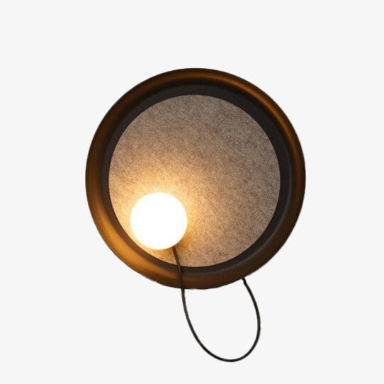 Applique murale moderne LED ronde en métal Barp
