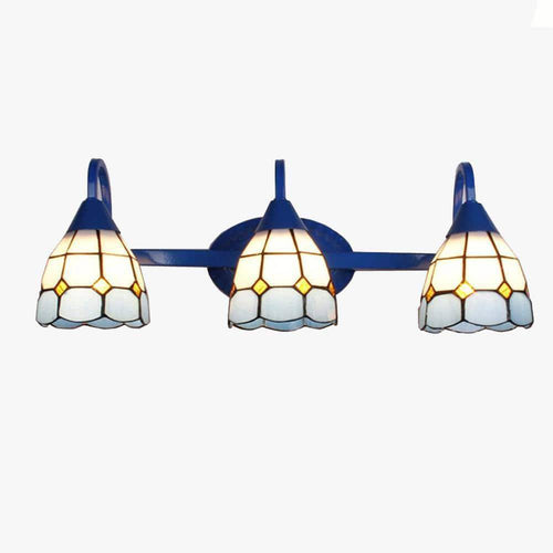 Applique murale rustique LED bleu style Méditerranéen