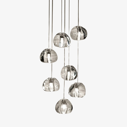 Lustre moderne LED en forme de glaçons en cristal Jaione