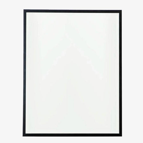 Miroir mural rectangulaire avec cadre noir fin Basin