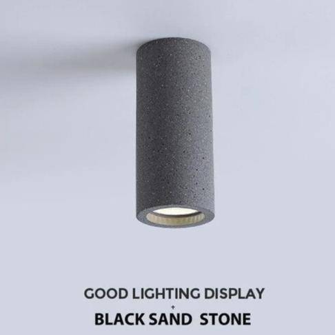 Spot moderne LED rond en ciment style industriel