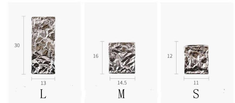 Vase design en céramique effet papier froissé Creative