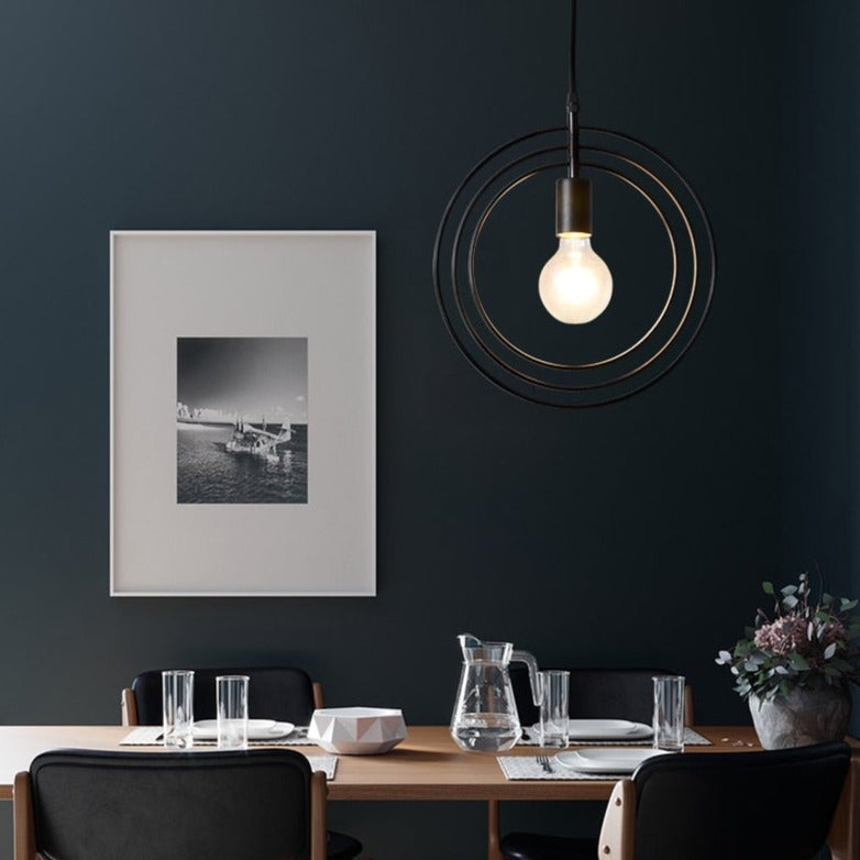 Suspension moderne LED avec formes géometriques Yria