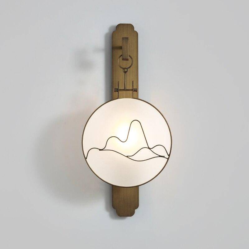 Applique murale design LED en métal style japonais