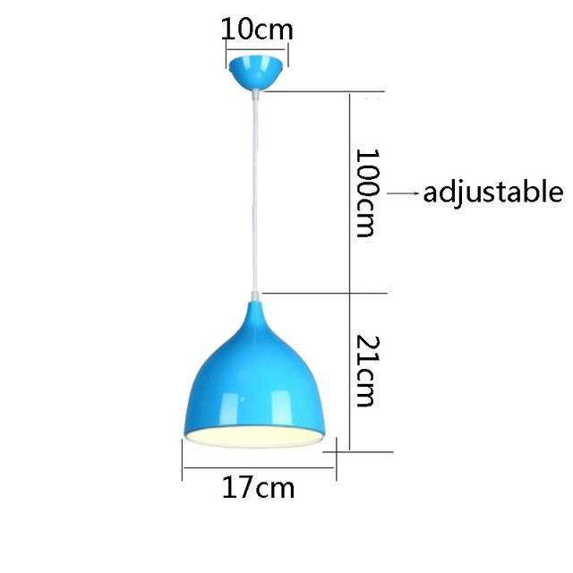 Suspension LED cône arrondi de couleurs Hanging