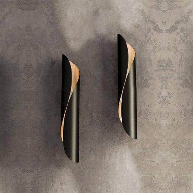 Suspension design LED aux courbes en métal Luxury