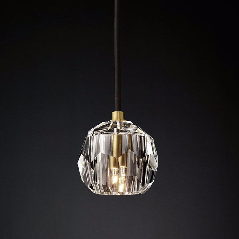 Suspension moderne LED avec abat-jour style diamant Blair