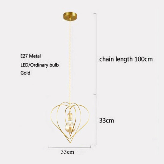 Suspension moderne LED avec formes géometriques Yria