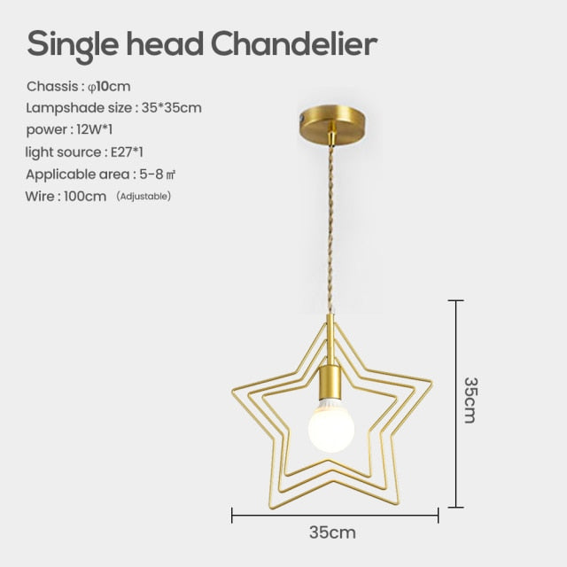 Suspension moderne LED avec formes géometriques Yria
