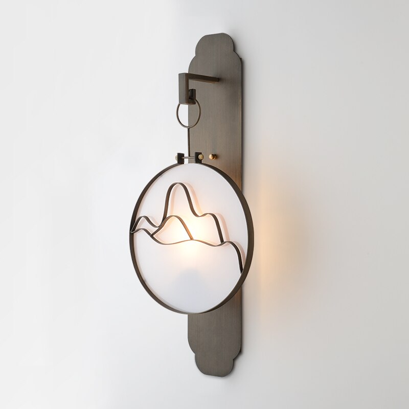 Applique murale moderne LED métallique et style asiatique Aiko