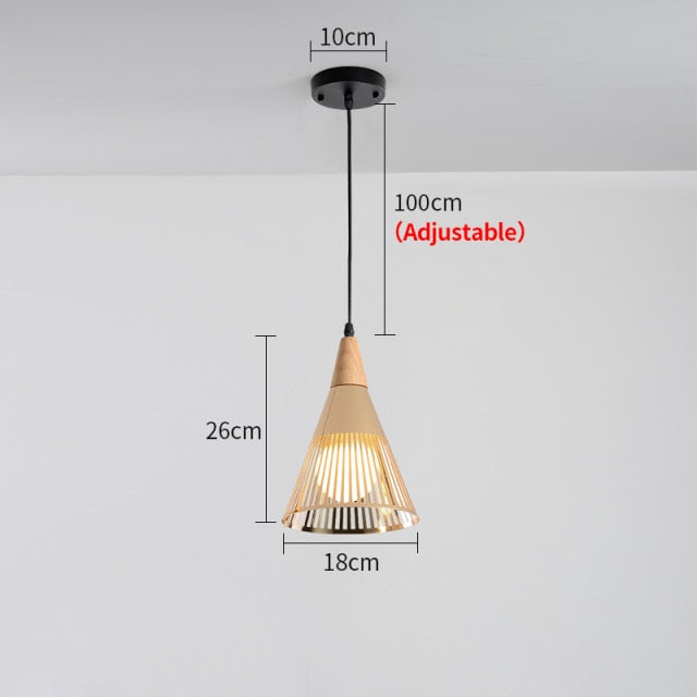 Suspension moderne LED avec lampes coniques Abril