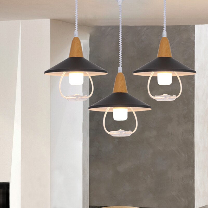 Suspension industrielle abat-jour conique presque plat Casilda