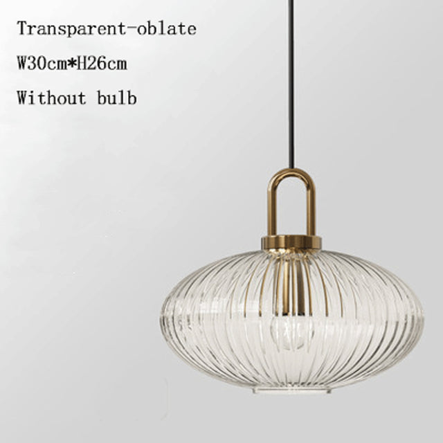 Suspension moderne avec différentes formes en verre Charlise
