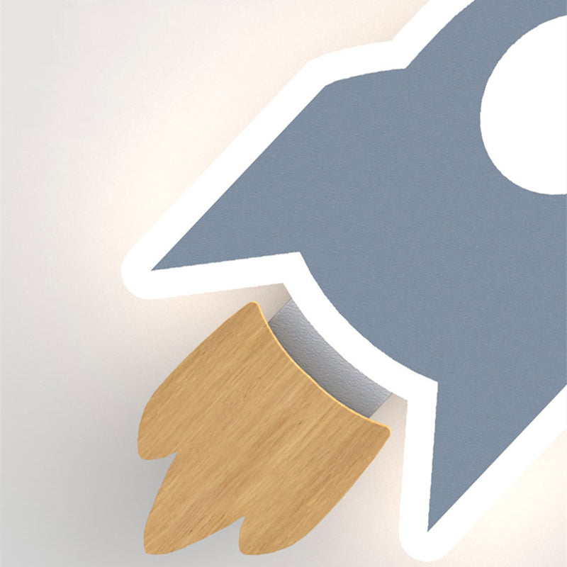 Applique murale moderne LED en forme de fusée Sollis