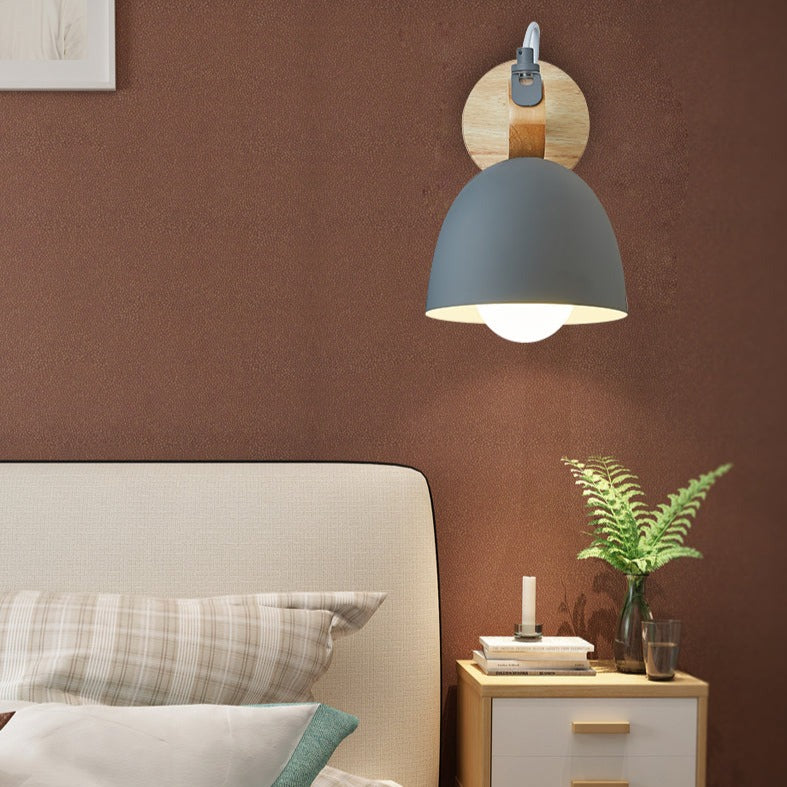 Applique murale moderne avec support en bois nordic Lyra