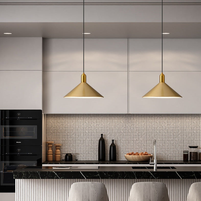 Suspension moderne LED avec abat-jour plat Sidonia