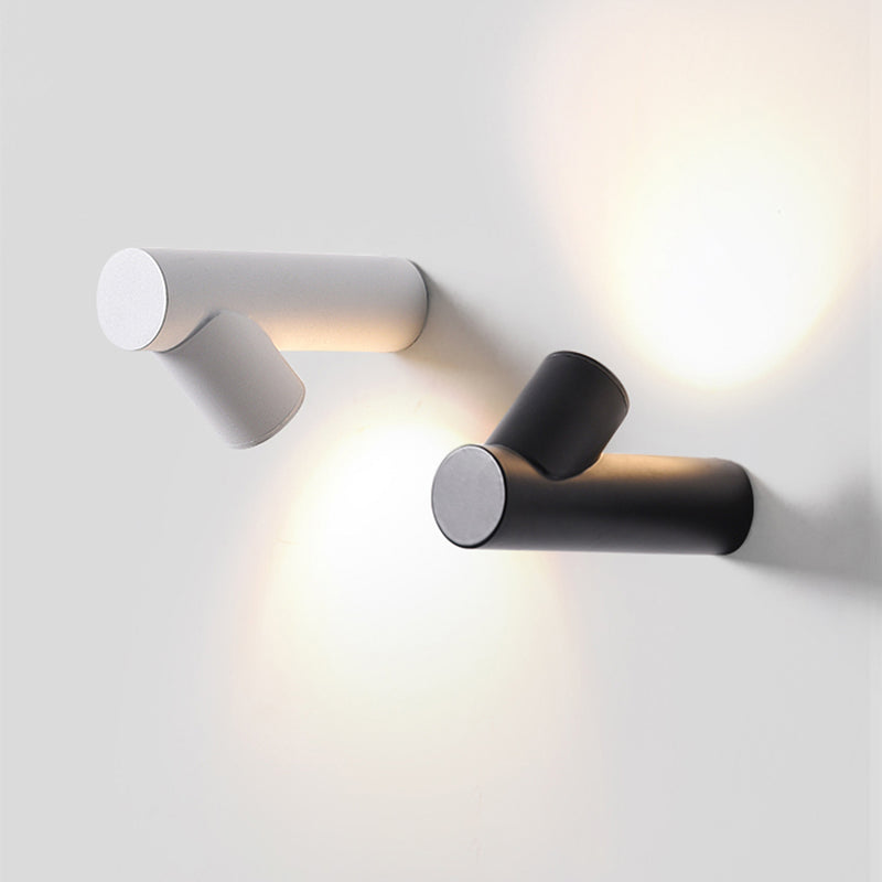 Applique murale design LED cylindrique en métal Zion