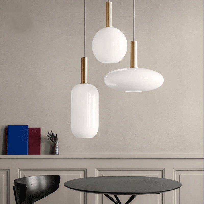 Suspension moderne avec différentes formes en verre Charlise
