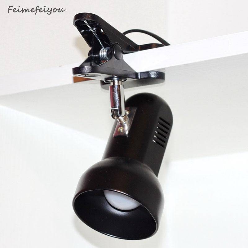 Spot LED à pince dirigeable (noir ou blanc)