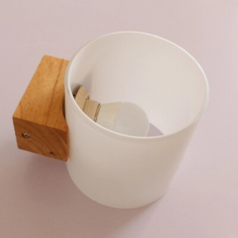 Applique murale LED en bois et verre Room